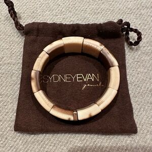 Sydney Evan Beige and Brown Stretch Bracelet